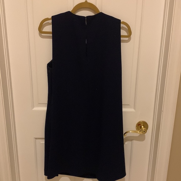 Trina Turk navy blue dress with cape - Picture 3 of 4